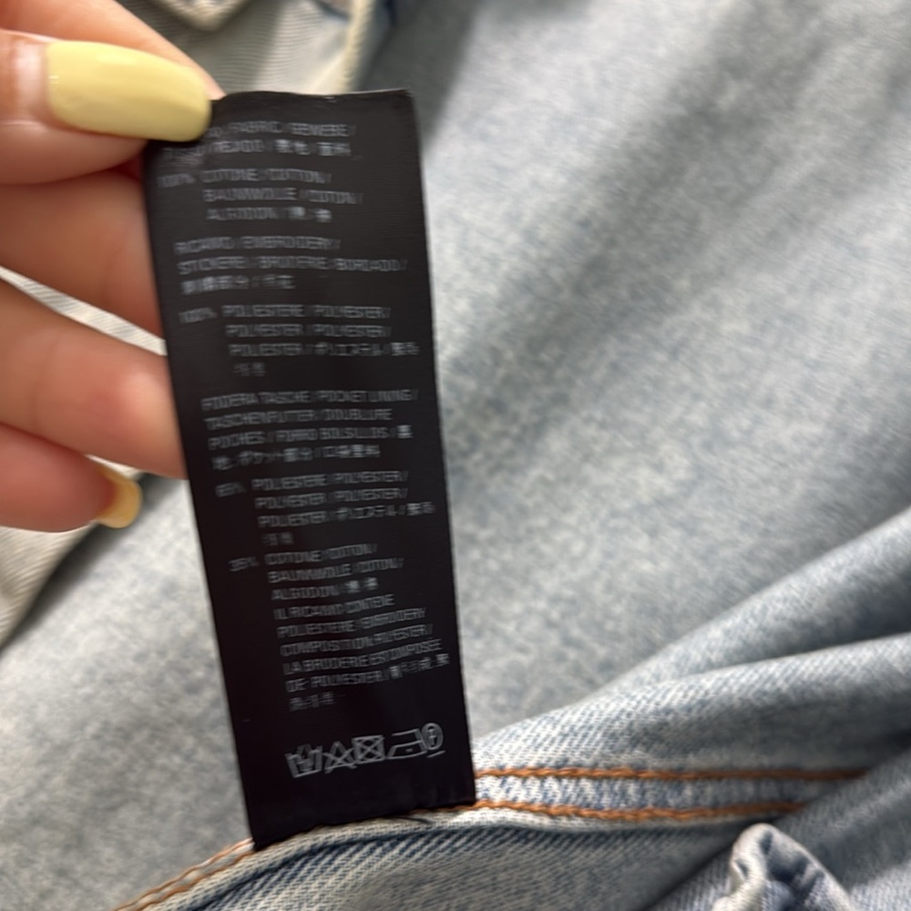 Balenciaga Women’s Oversized Distressed Denim Jacket - Picture 8 of 8